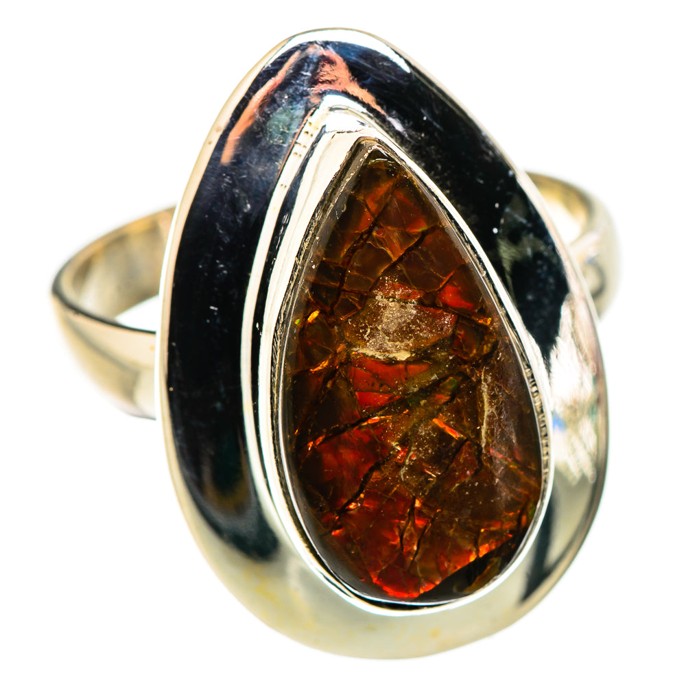 Ammolite Rings handcrafted by Anasilvercos - RING130221 - Photo 2