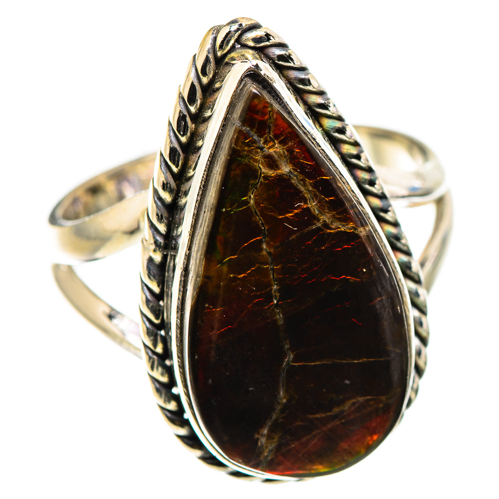 Ammolite Rings handcrafted by Anasilvercos - RING130222 - Photo 2