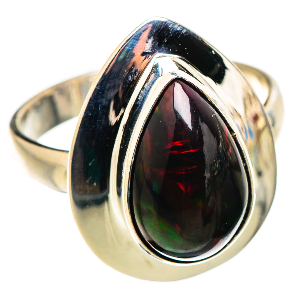 Black Opal Rings handcrafted by Anasilvercos - RING130230 - Photo 2
