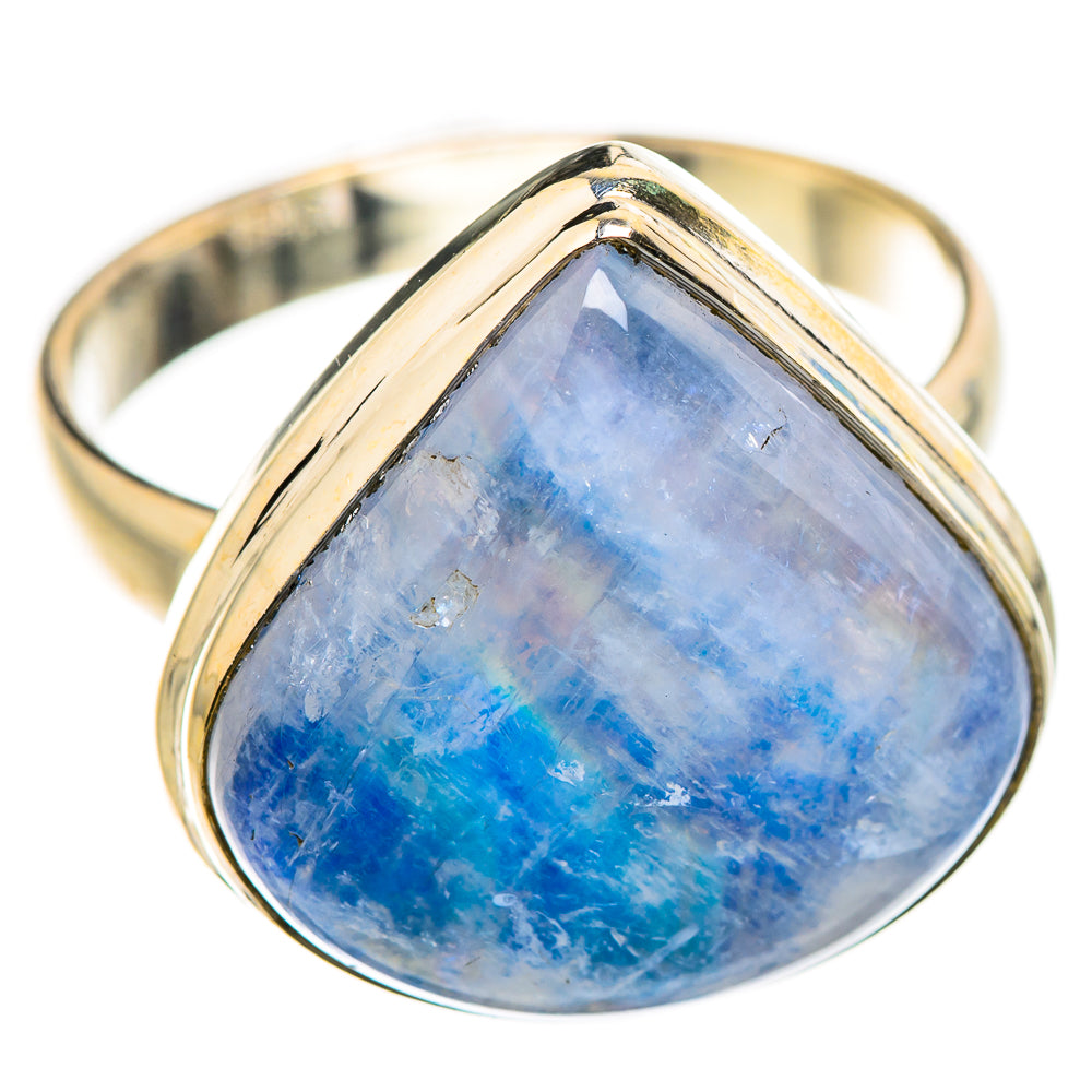 Rainbow Moonstone Rings handcrafted by Anasilvercos - RING130237 - Photo 2