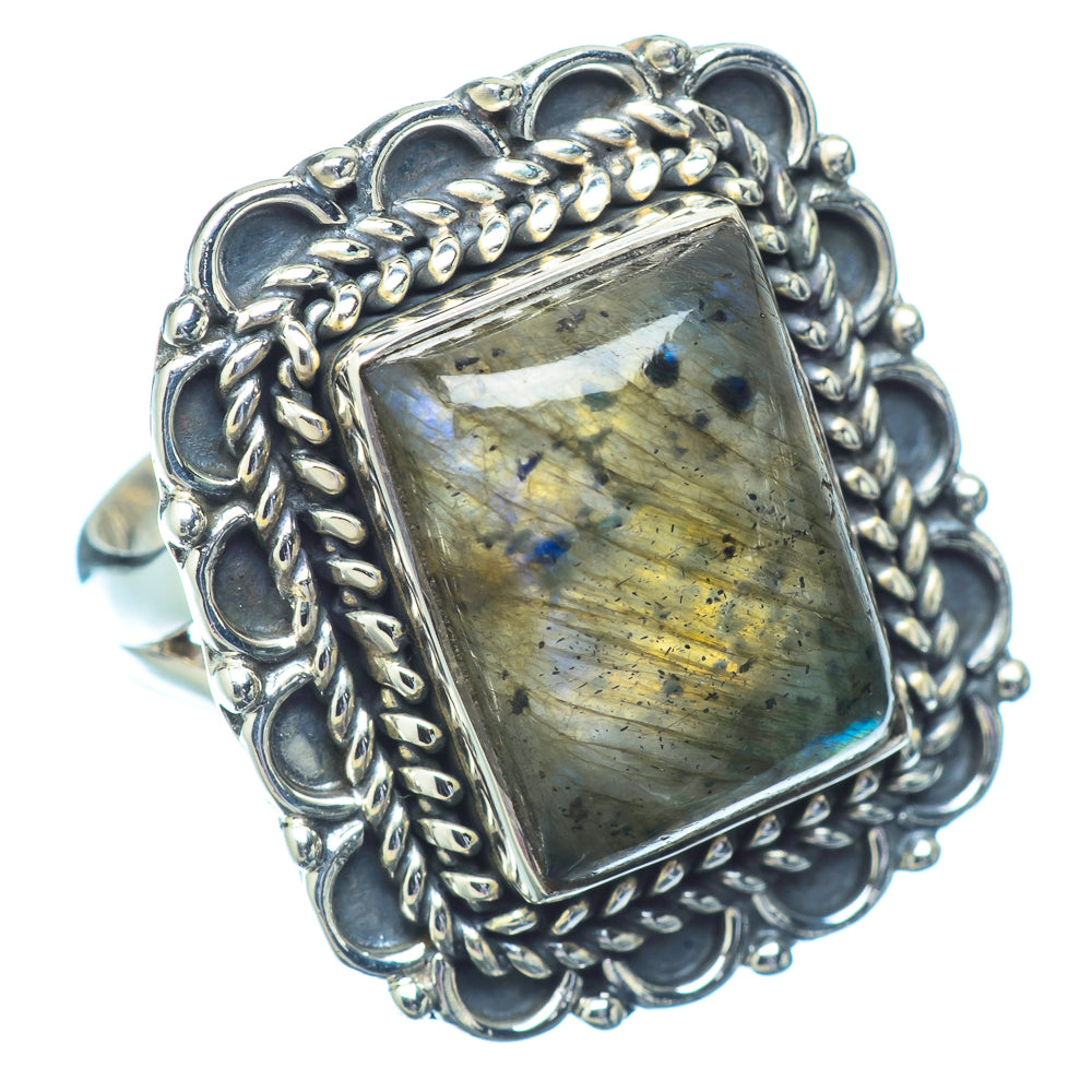 Labradorite Rings handcrafted by Anasilvercos - RING13027