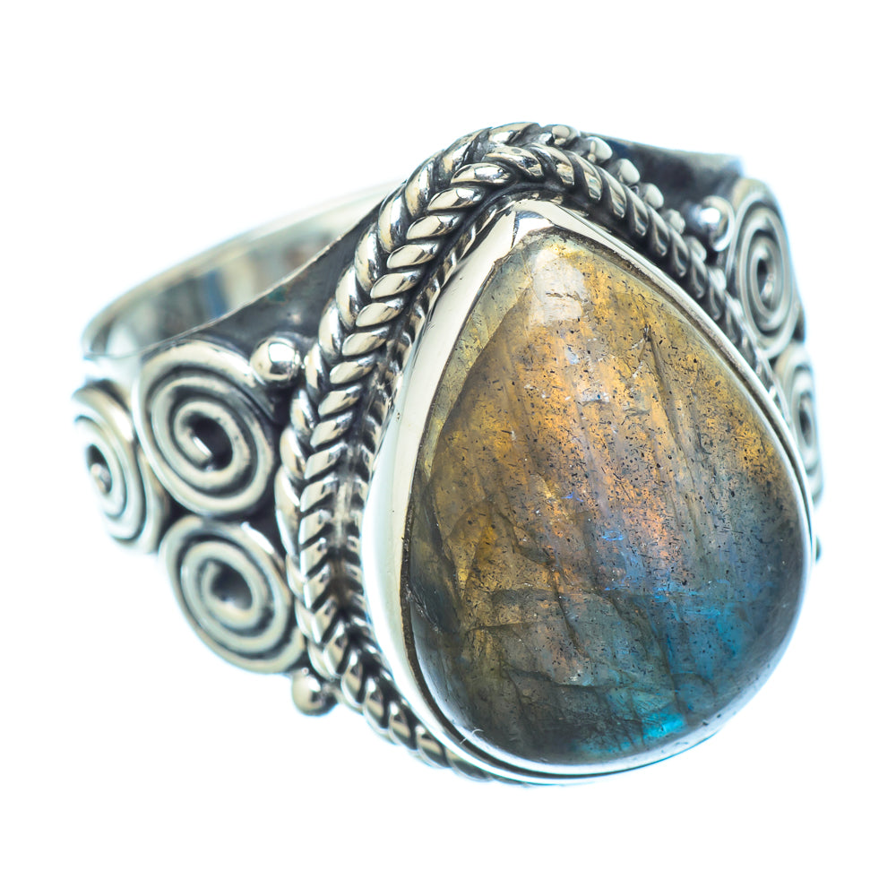 Labradorite Rings handcrafted by Anasilvercos - RING13030