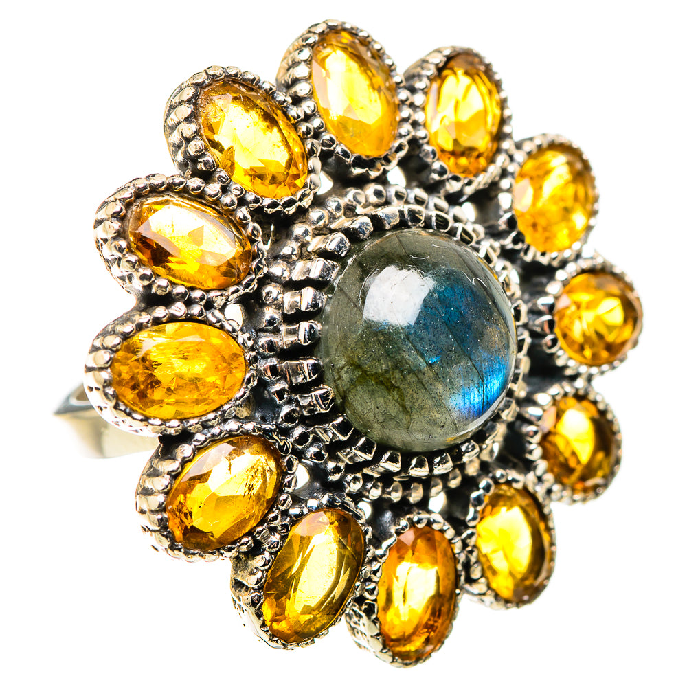 Labradorite Rings handcrafted by Anasilvercos - RING130321 - Photo 2