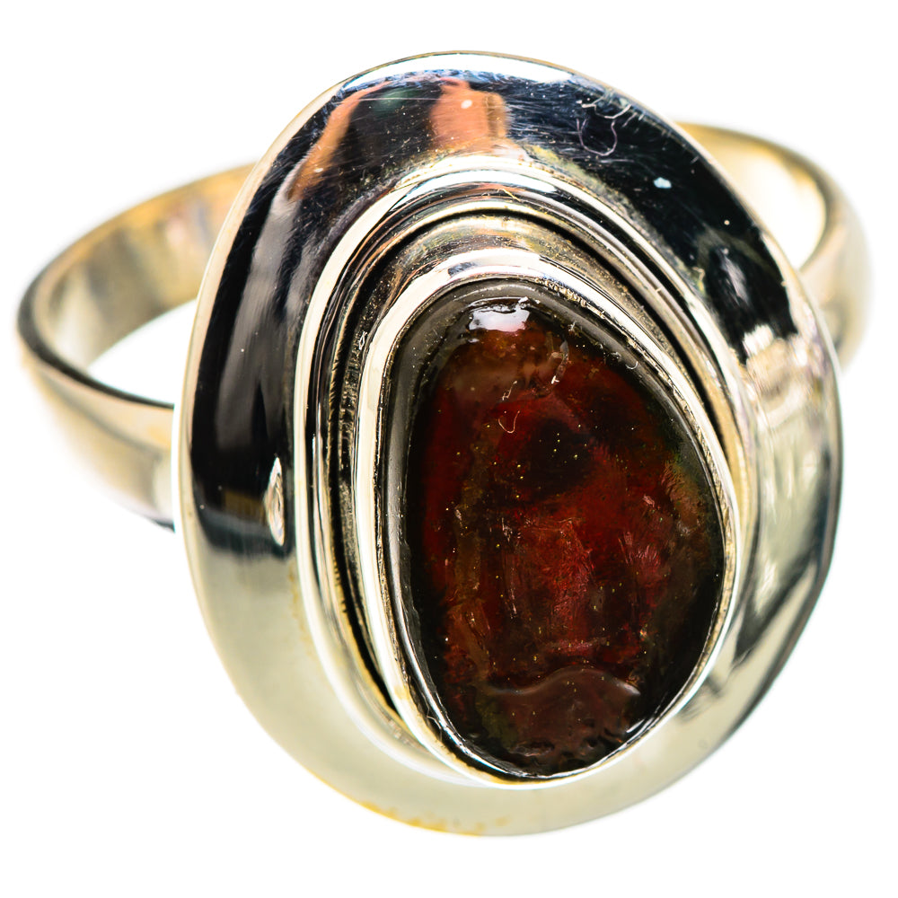 Ammolite Rings handcrafted by Anasilvercos - RING130342 - Photo 2