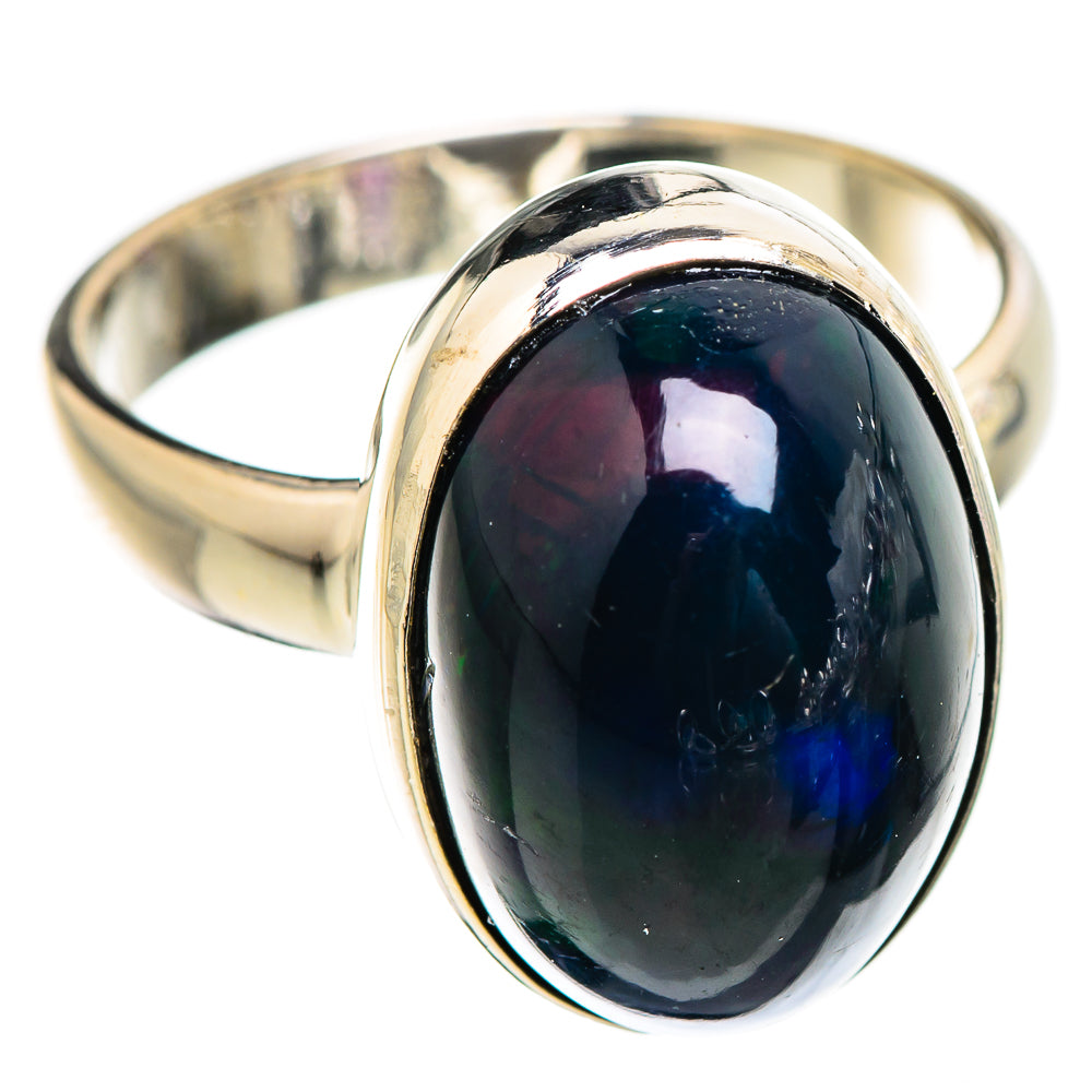 Black Opal Rings handcrafted by Anasilvercos - RING130350 - Photo 2