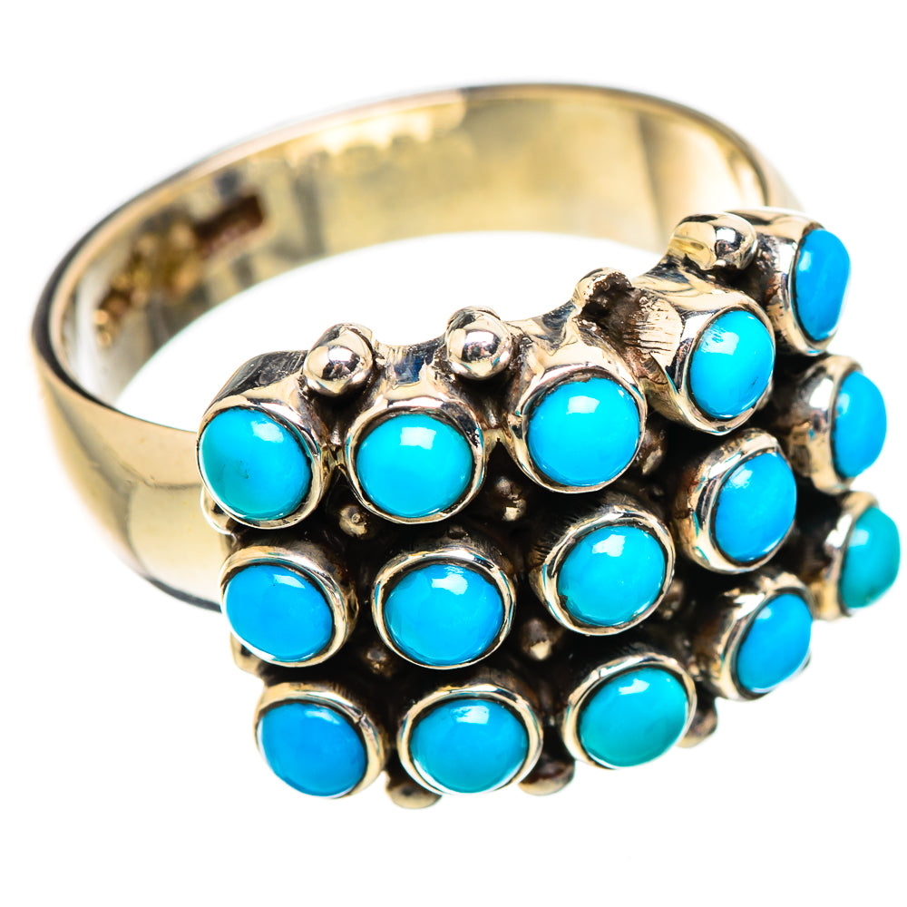 Sleeping Beauty Turquoise Rings handcrafted by Anasilvercos - RING130388 - Photo 2