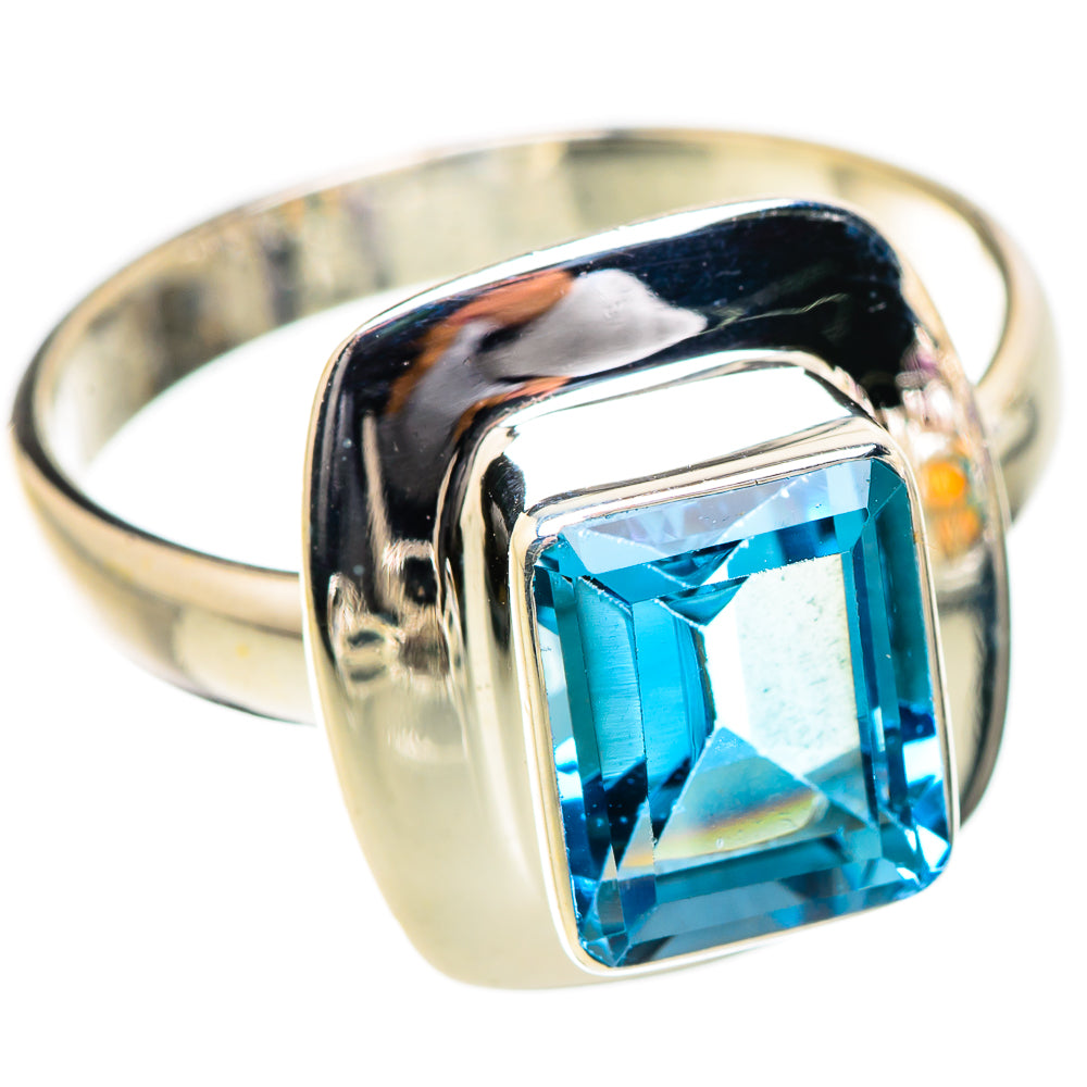 Blue Topaz Rings handcrafted by Anasilvercos - RING130390 - Photo 2