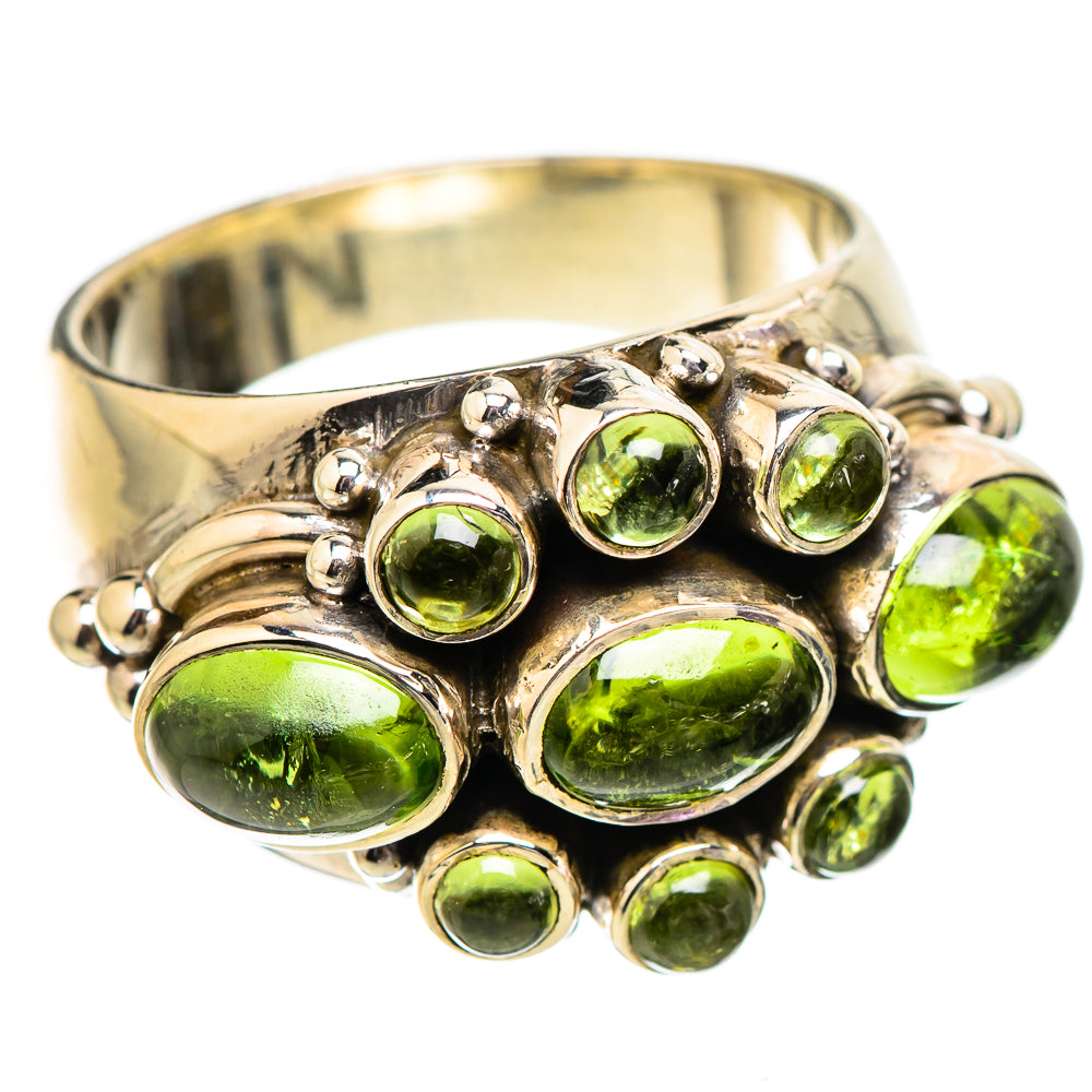 Green Tourmaline Rings handcrafted by Anasilvercos - RING130394 - Photo 2