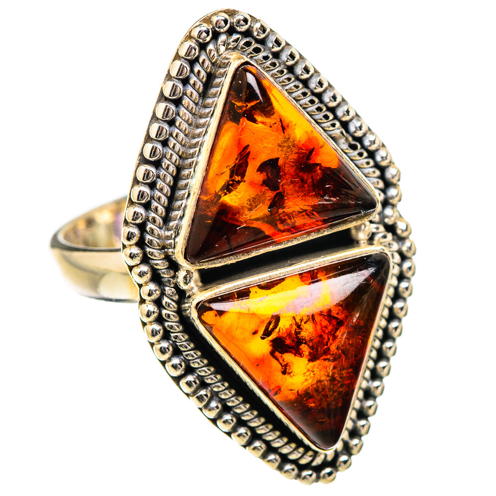 Baltic Amber Rings handcrafted by Anasilvercos - RING130397 - Photo 2