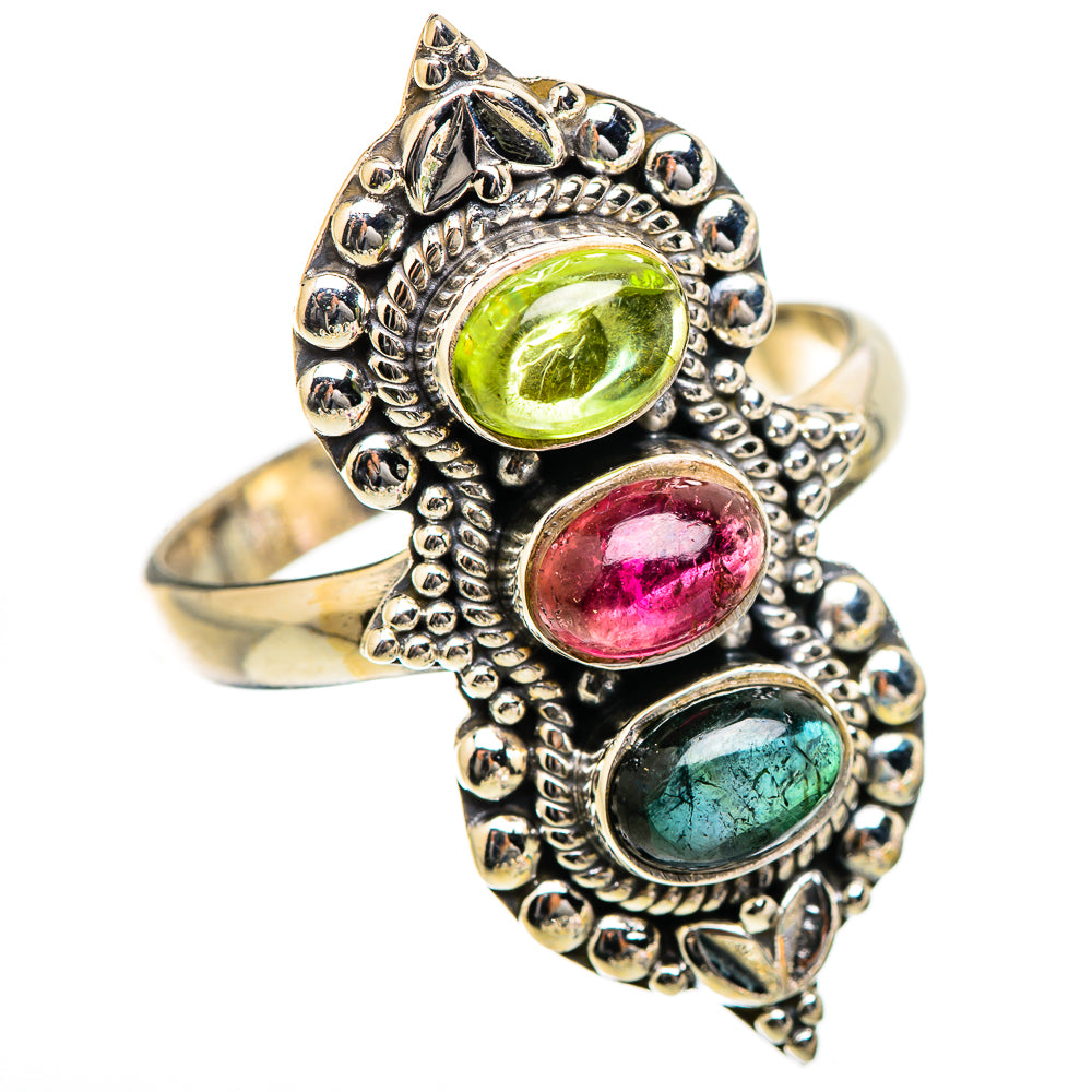 Tourmaline Rings handcrafted by Anasilvercos - RING130404 - Photo 2