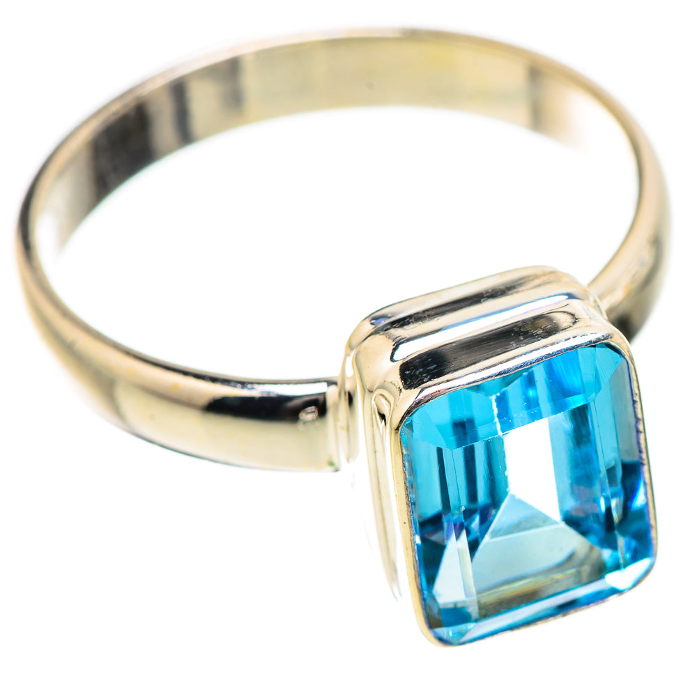 Blue Topaz Rings handcrafted by Anasilvercos - RING130415 - Photo 2
