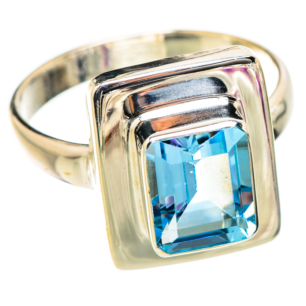 Blue Topaz Rings handcrafted by Anasilvercos - RING130419 - Photo 2