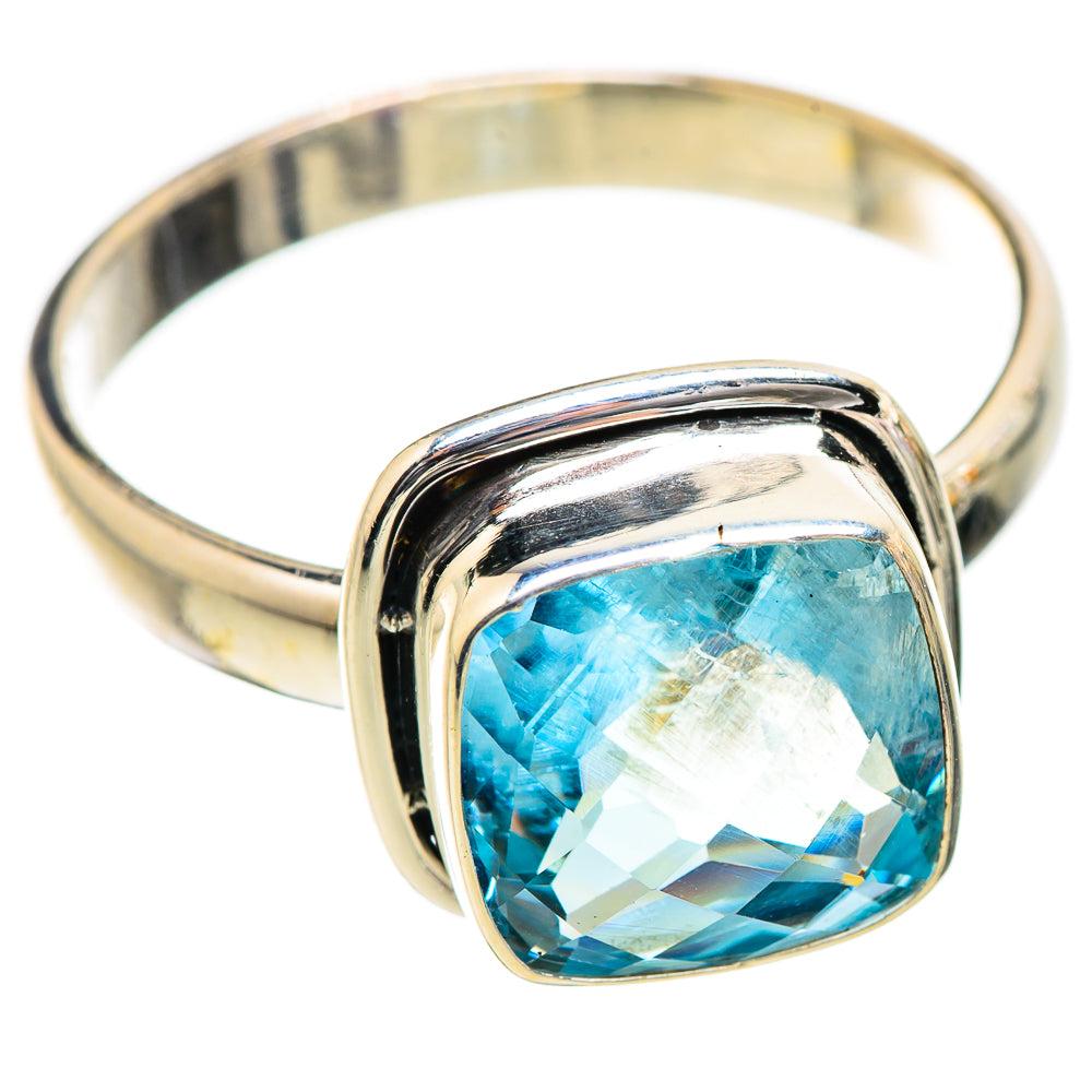 Blue Topaz Rings handcrafted by Anasilvercos - RING130422 - Photo 2