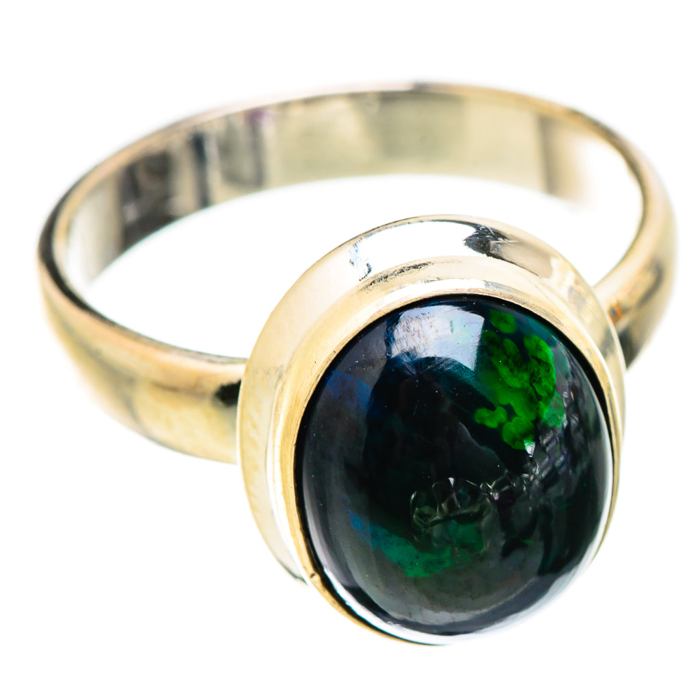 Black Opal Rings handcrafted by Anasilvercos - RING130440 - Photo 2