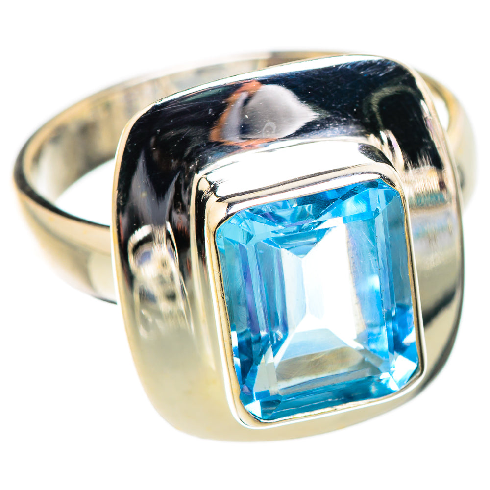 Blue Topaz Rings handcrafted by Anasilvercos - RING130443 - Photo 2