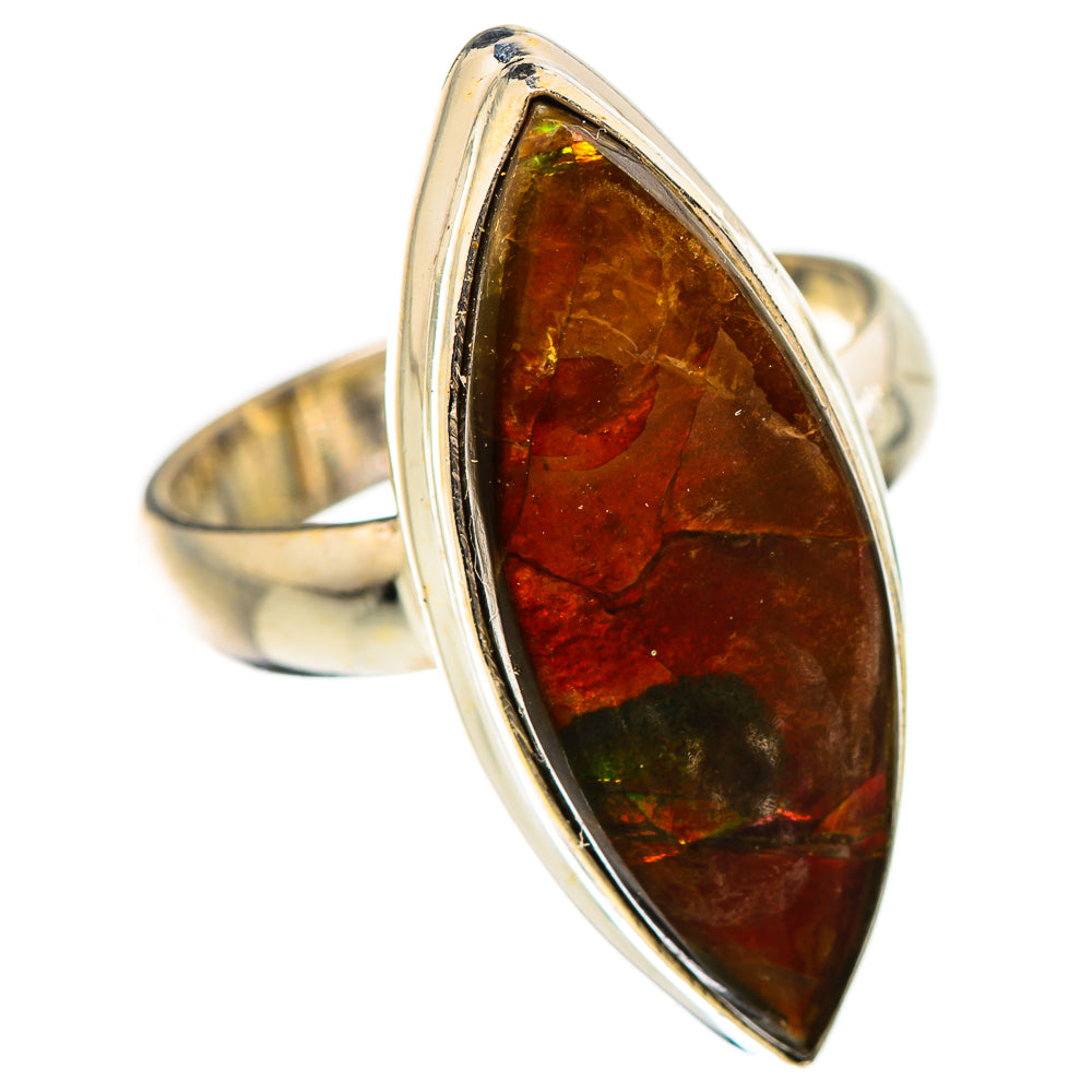 Ammolite Rings handcrafted by Anasilvercos - RING130461 - Photo 2