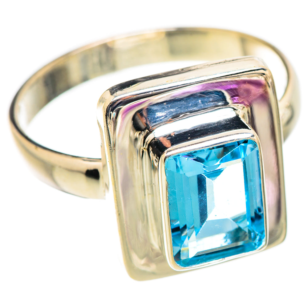 Blue Topaz Rings handcrafted by Anasilvercos - RING130473 - Photo 2