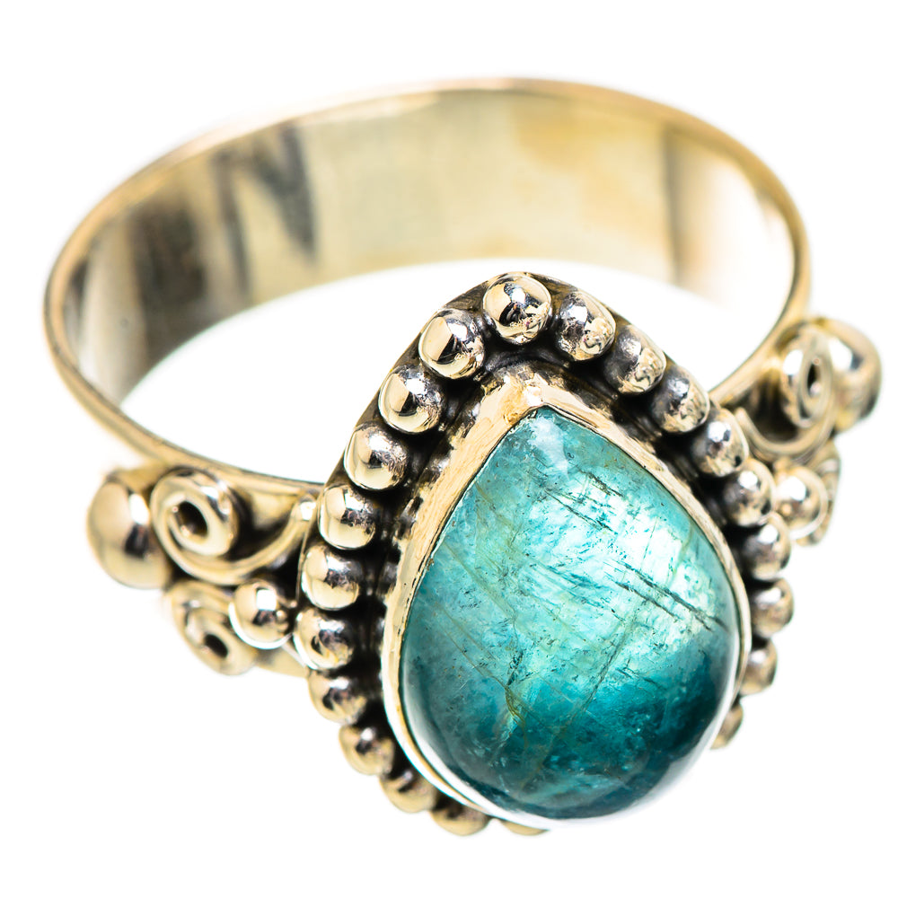 Blue Fluorite Rings handcrafted by Anasilvercos - RING130474 - Photo 2