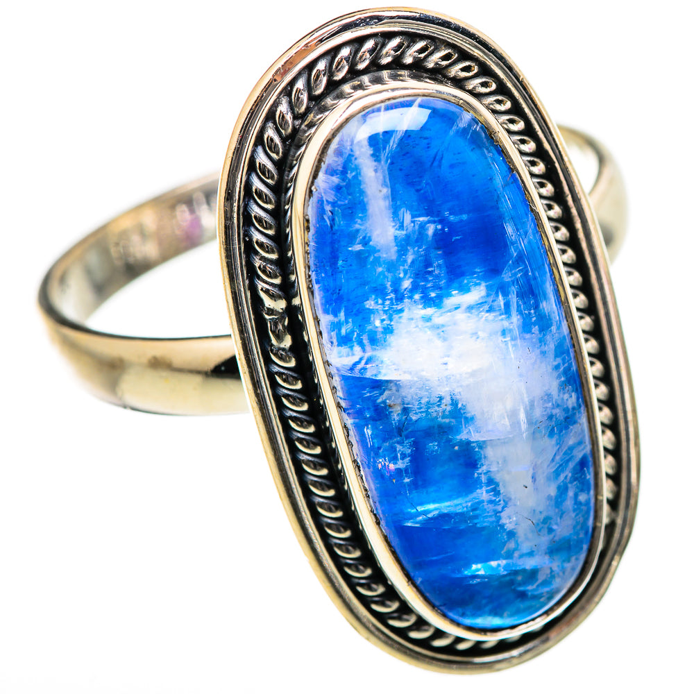 Rainbow Moonstone Rings handcrafted by Anasilvercos - RING130508 - Photo 2