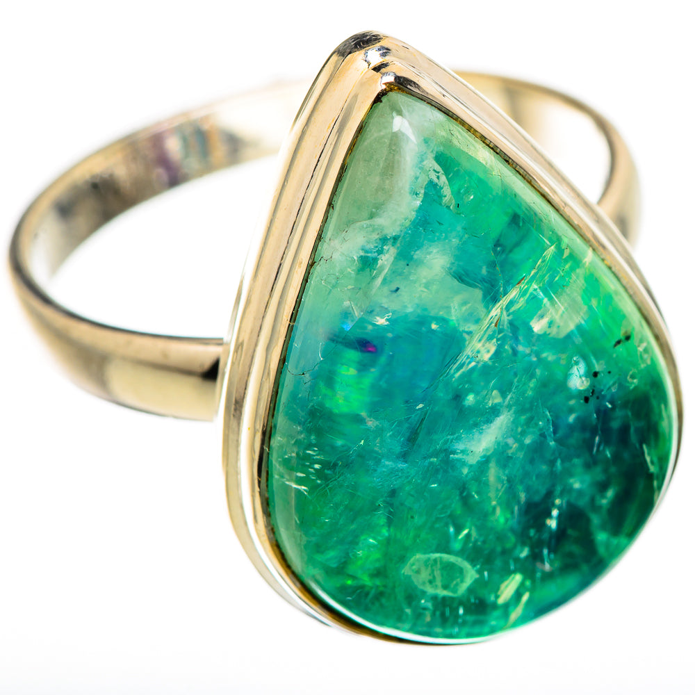 Green Moonstone Rings handcrafted by Anasilvercos - RING130510 - Photo 2