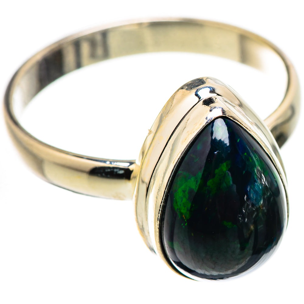 Black Opal Rings handcrafted by Anasilvercos - RING130539 - Photo 2