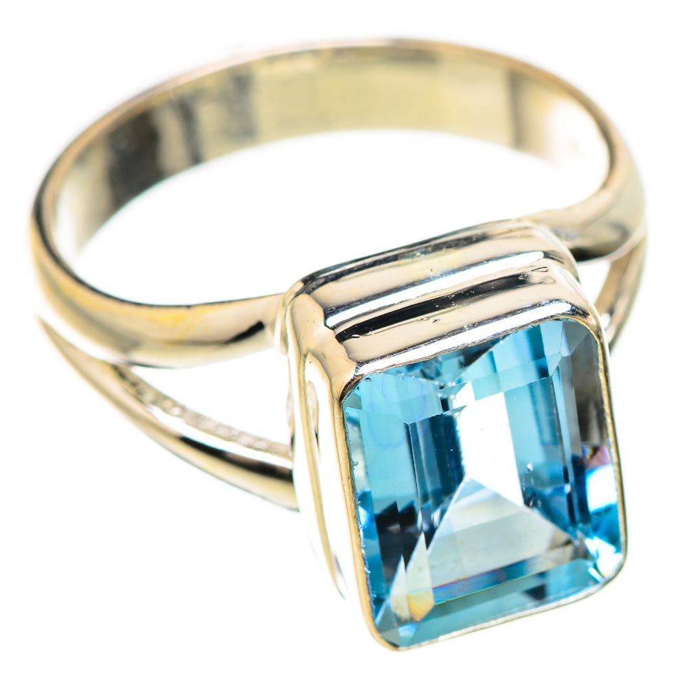 Blue Topaz Rings handcrafted by Anasilvercos - RING130545 - Photo 2