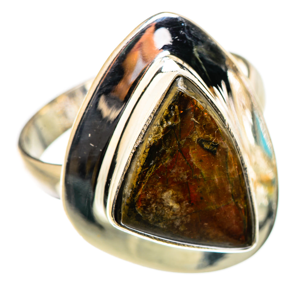 Ammolite Rings handcrafted by Anasilvercos - RING130582 - Photo 2