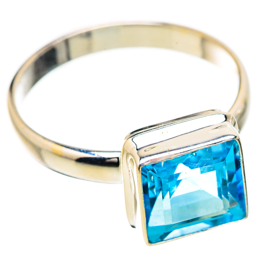 Blue Topaz Rings handcrafted by Anasilvercos - RING130596 - Photo 2