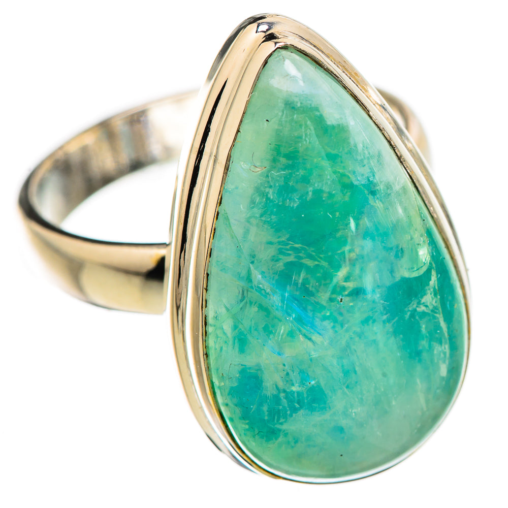 Green Moonstone Rings handcrafted by Anasilvercos - RING130605 - Photo 2