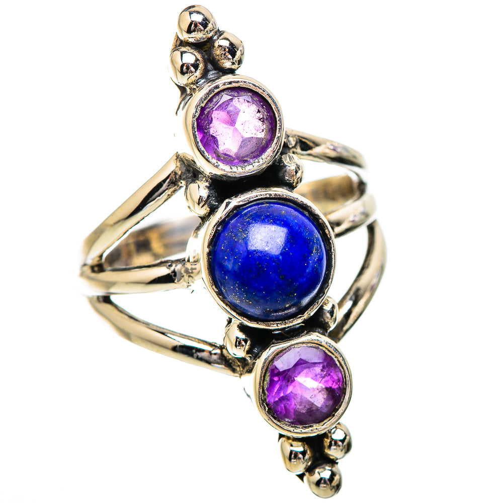Lapis Lazuli Rings handcrafted by Anasilvercos - RING130619 - Photo 2