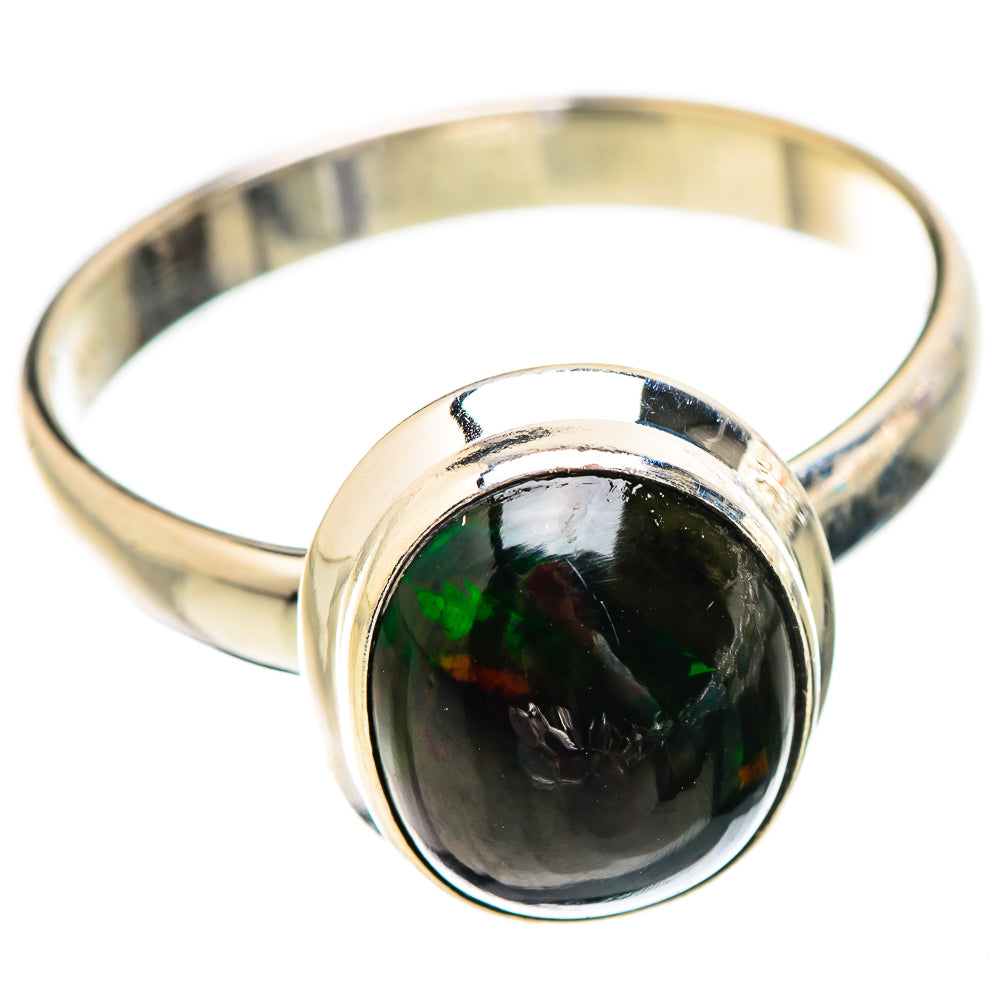 Black Opal Rings handcrafted by Anasilvercos - RING130622 - Photo 2