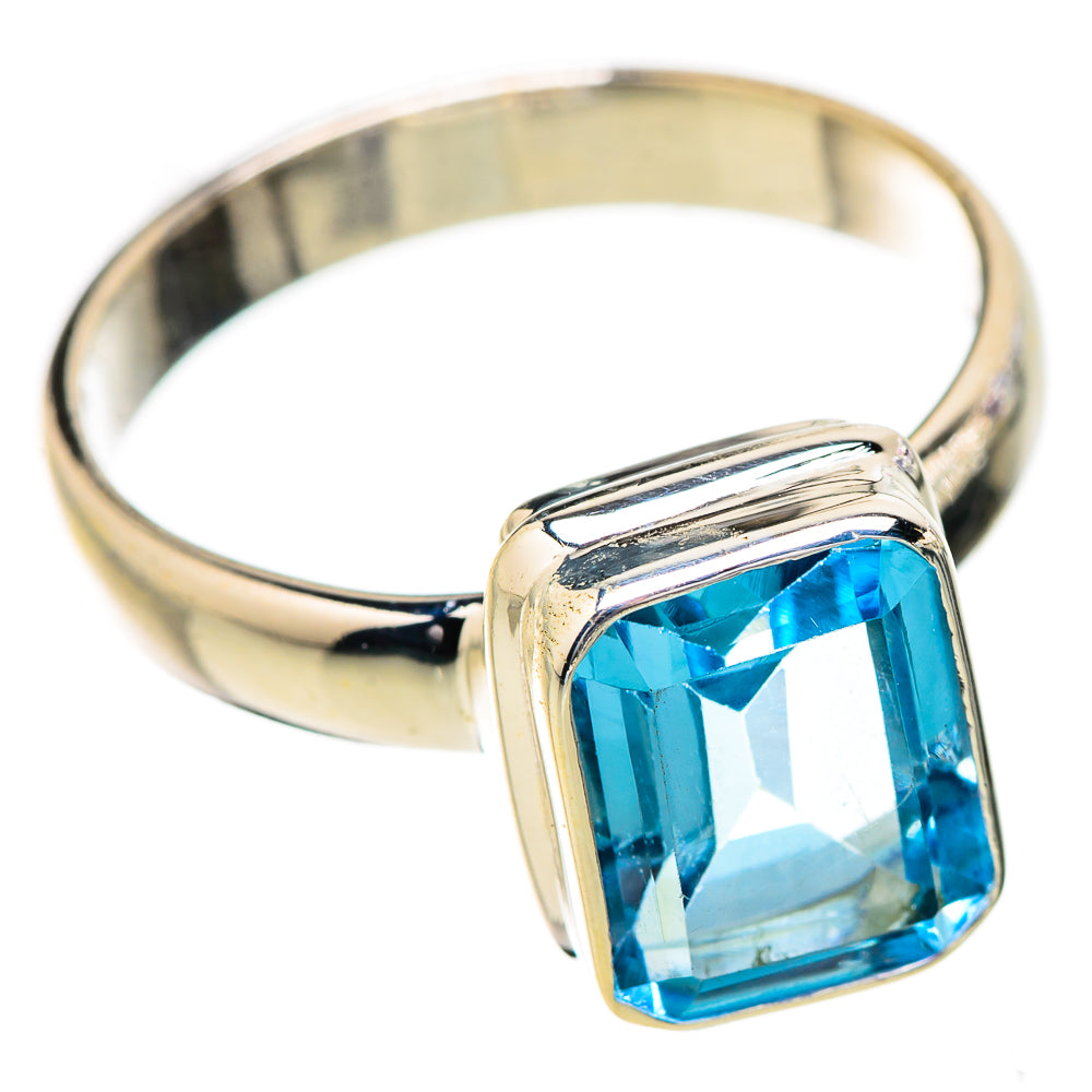 Blue Topaz Rings handcrafted by Anasilvercos - RING130625 - Photo 2