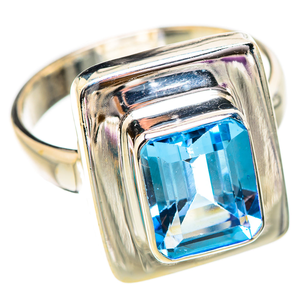 Blue Topaz Rings handcrafted by Anasilvercos - RING130628 - Photo 2