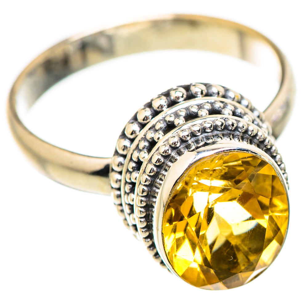 Citrine Rings handcrafted by Anasilvercos - RING130703 - Photo 2