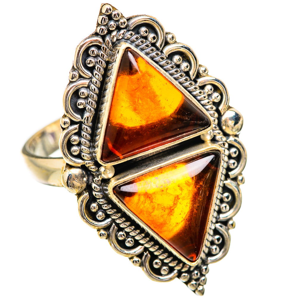Baltic Amber Rings handcrafted by Anasilvercos - RING130706 - Photo 2
