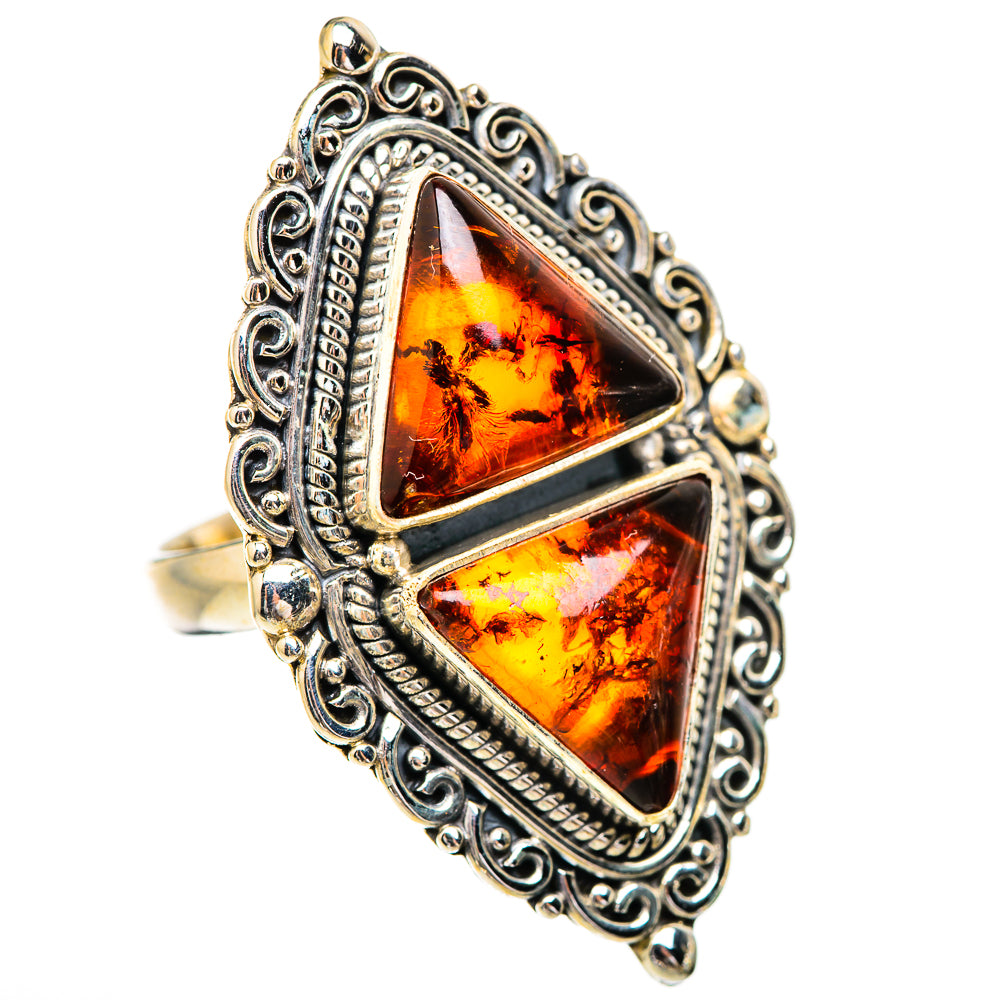 Baltic Amber Rings handcrafted by Anasilvercos - RING130707 - Photo 2