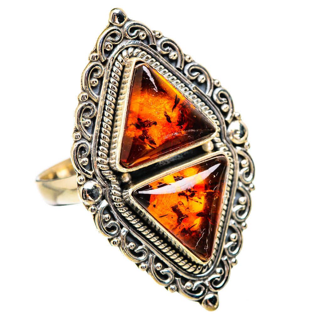 Baltic Amber Rings handcrafted by Anasilvercos - RING130732 - Photo 2