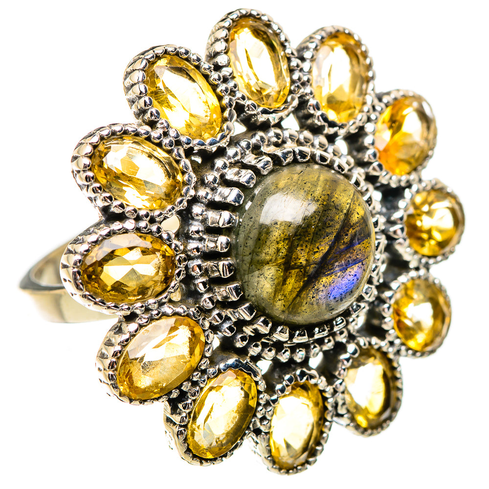 Labradorite Rings handcrafted by Anasilvercos - RING130745 - Photo 2