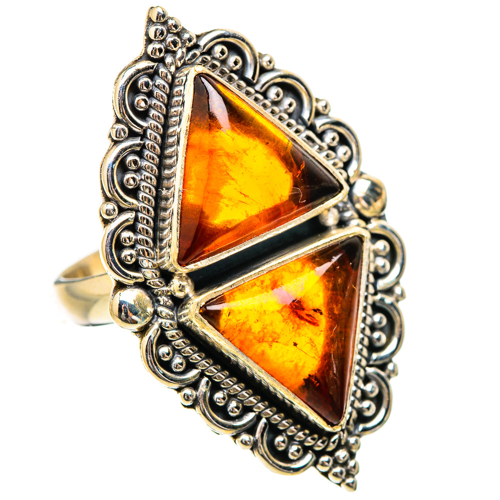Baltic Amber Rings handcrafted by Anasilvercos - RING130753 - Photo 2