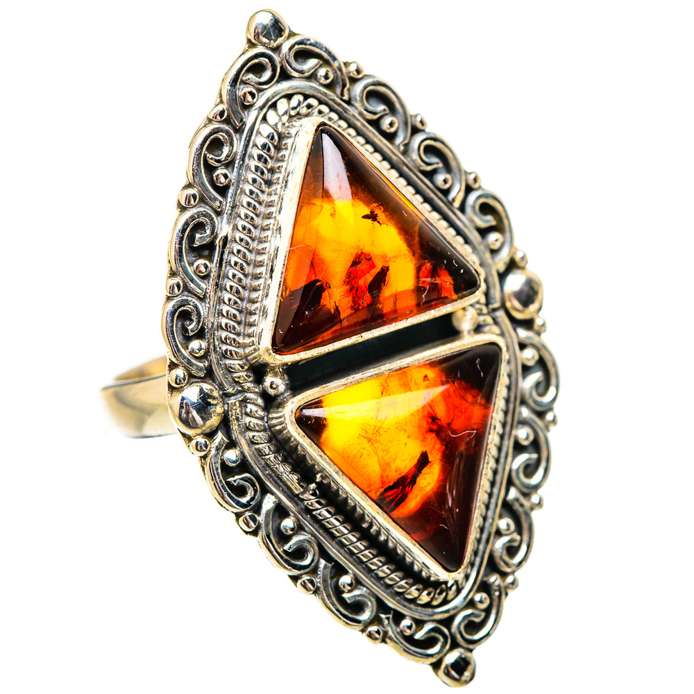 Baltic Amber Rings handcrafted by Anasilvercos - RING130754 - Photo 2