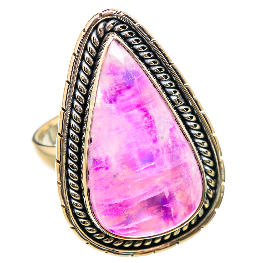 Pink Moonstone Rings handcrafted by Anasilvercos - RING130755 - Photo 2