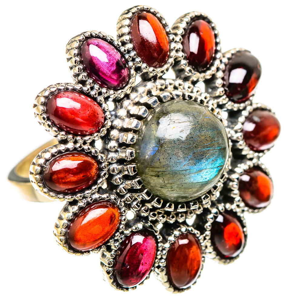 Labradorite Rings handcrafted by Anasilvercos - RING130764 - Photo 2