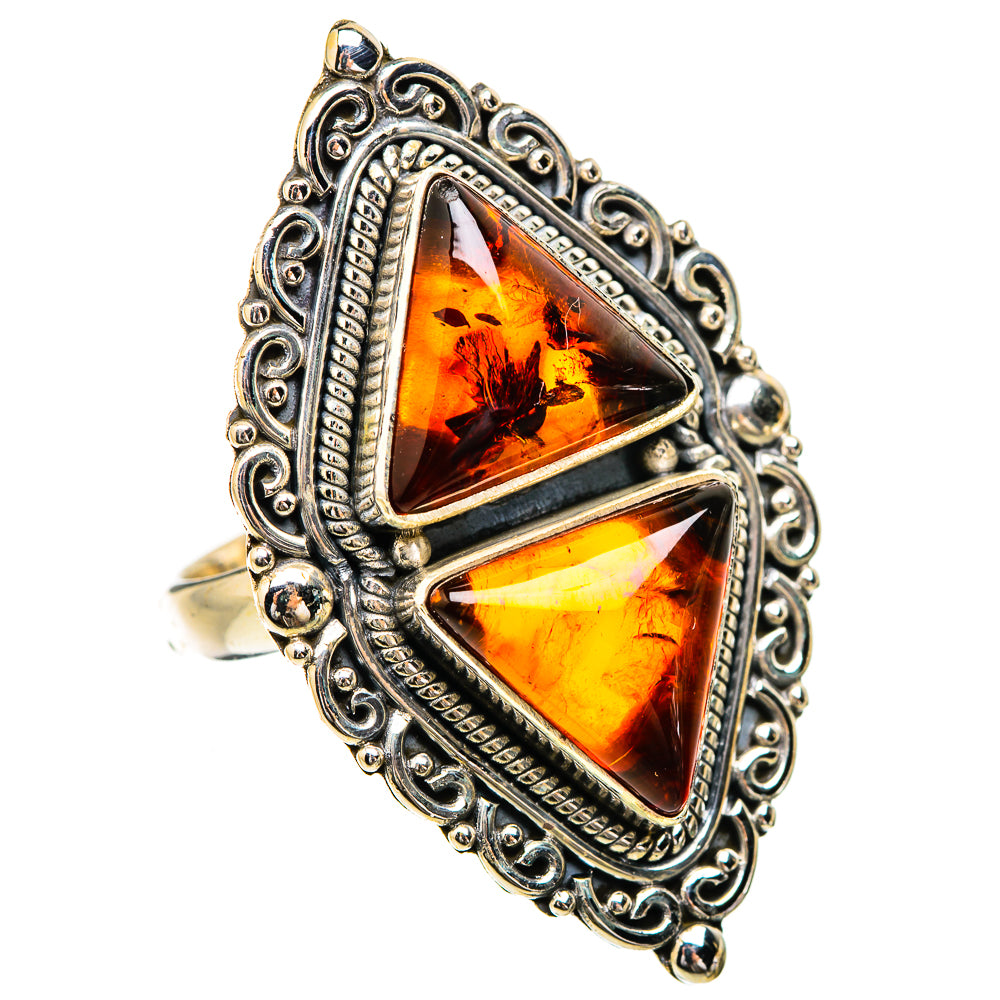Baltic Amber Rings handcrafted by Anasilvercos - RING130790 - Photo 2