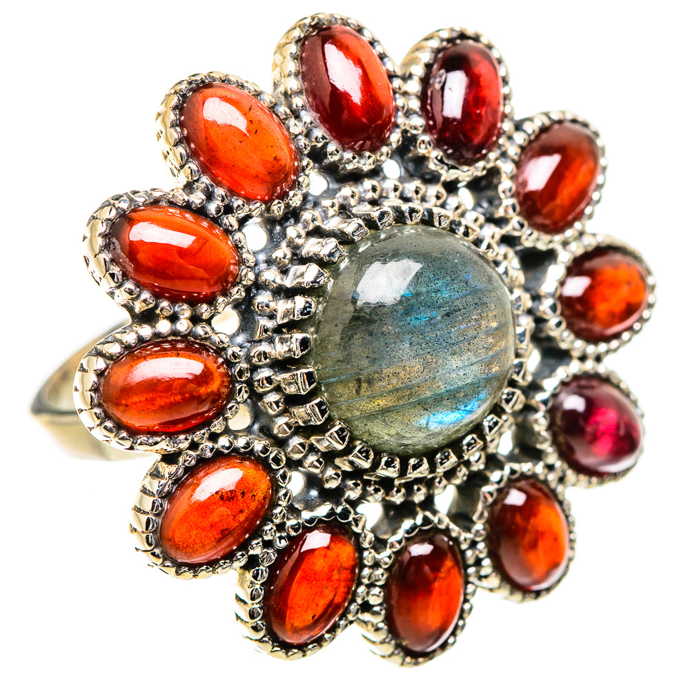 Labradorite Rings handcrafted by Anasilvercos - RING130799 - Photo 2