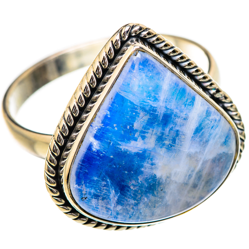Rainbow Moonstone Rings handcrafted by Anasilvercos - RING130801 - Photo 2