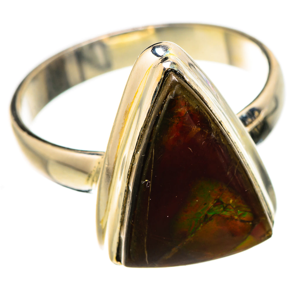 Ammolite Rings handcrafted by Anasilvercos - RING130809 - Photo 2
