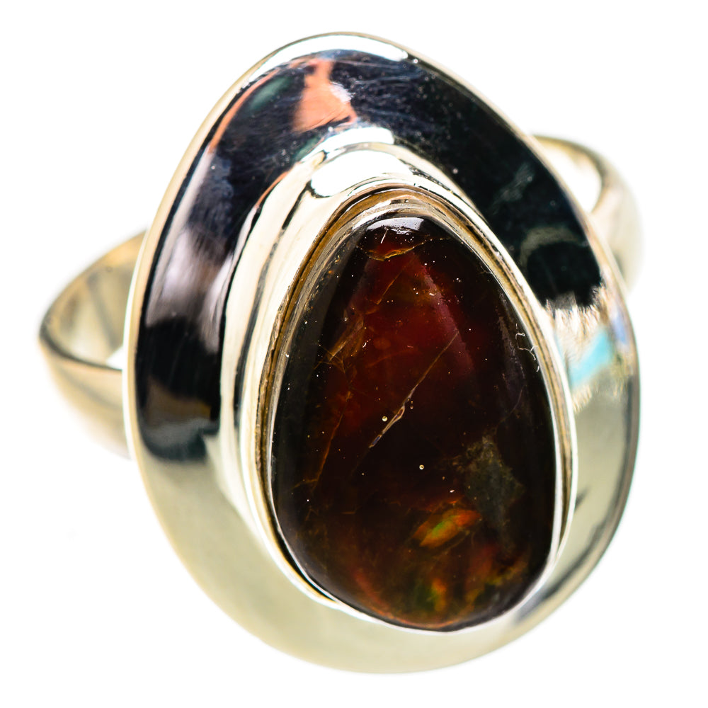 Ammolite Rings handcrafted by Anasilvercos - RING130839 - Photo 2