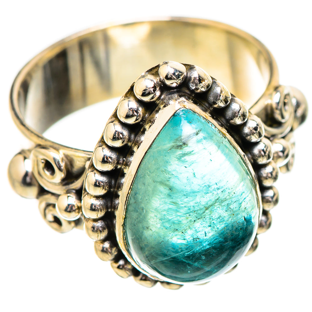 Blue Fluorite Rings handcrafted by Anasilvercos - RING130863 - Photo 2