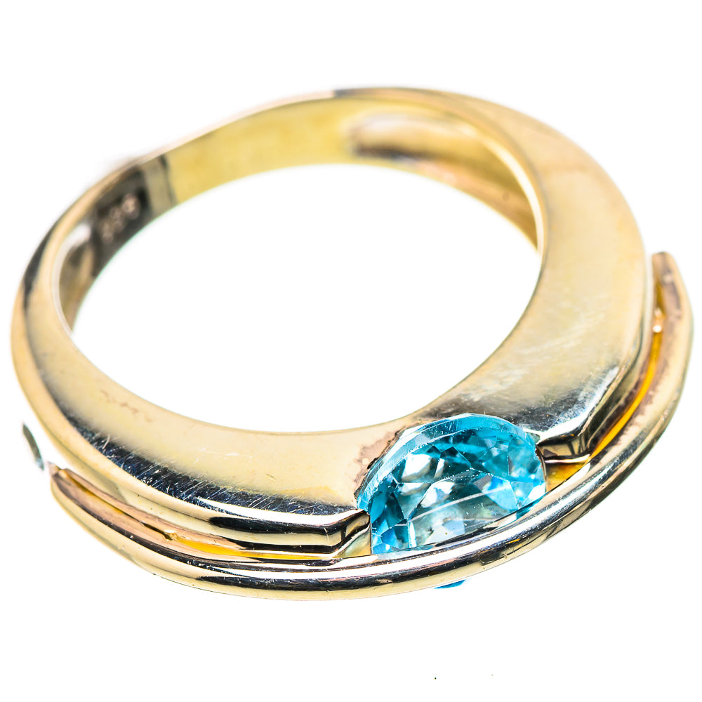 Blue Topaz Rings handcrafted by Anasilvercos - RING130876 - Photo 2