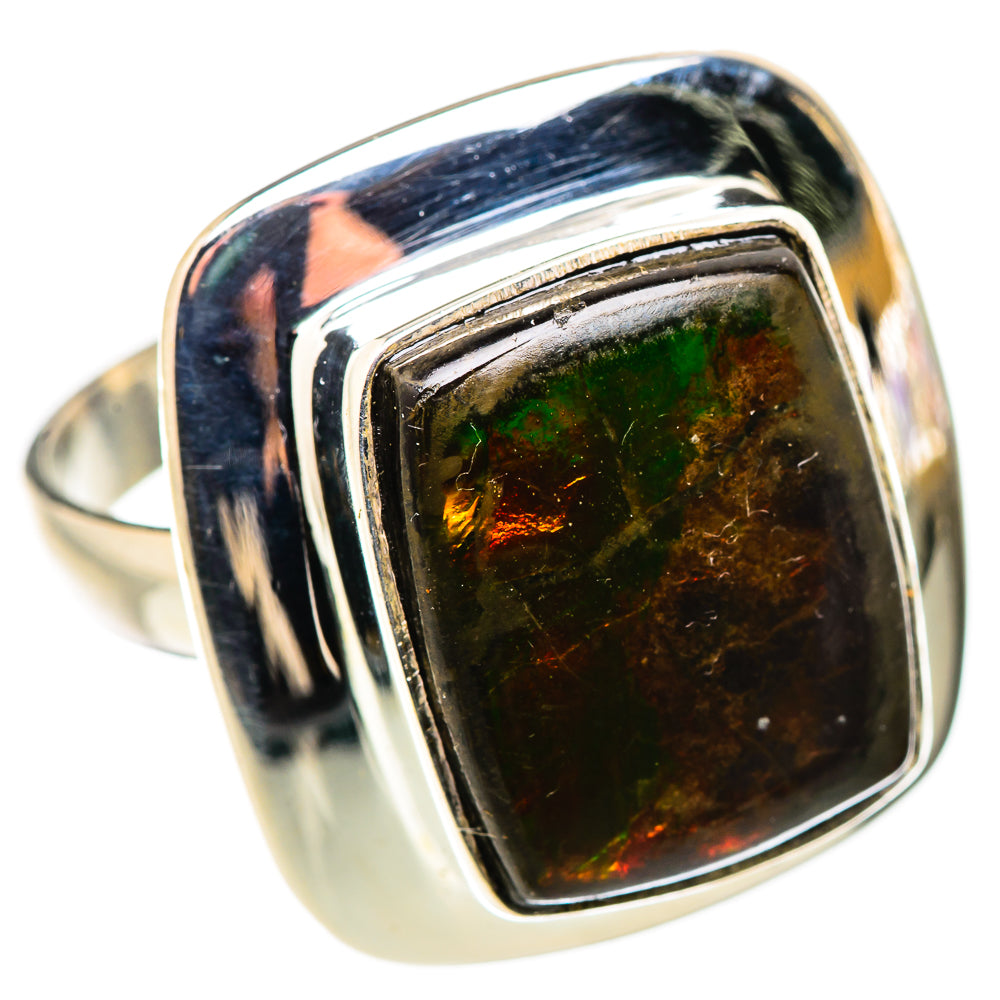 Ammolite Rings handcrafted by Anasilvercos - RING130889 - Photo 2